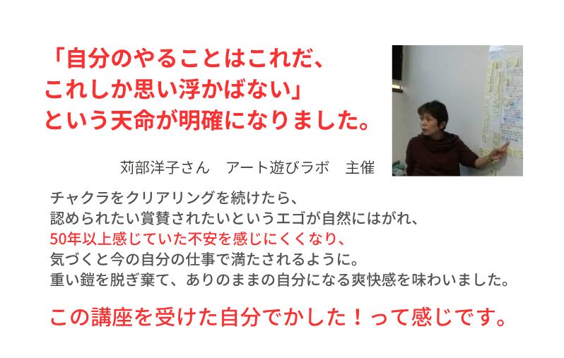 チャクラ塾 塾生の声 アート遊び